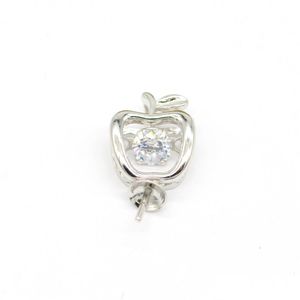 Установки ювелирных изделий S925 Стерлинги Sier Pearl Accessories Item Mount Diy Christmas Apple Diamond Dr DHV8M