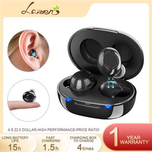Rechargeable Hearing Aid for Seniors, Low-Noise Intelligent Sound Amplifier with One-Touch Tone Adjustment