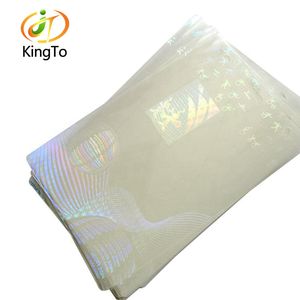 A4 Size Heat Seal Holographic Laminating Film Pouch, Custom Hologram Security Laminating Pouches for Events IDS
