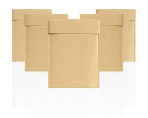 Doğal Renk Ambalaj Çantaları Kraft Kağıt Kabarcık Postaları Geri Dönüşümlü Posta Çantaları Zarflar Hediye için Yastıklı Nakliye
