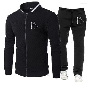 Erkek Suit 2023 Aptal Köpek Belçikalı Malinois Erkekler Bahar Sonbahar Baskı 2 Parça Takip Pantolon Pantolon Pullover Hoodie Sportwear Suit