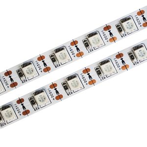 5V Esnek SMD 5050 RGB LED şerit ışıkları 1m 60 LED LED Bant Çok Renkli Su Geçirmez Işık Şeritleri Renk Değiştiren Crestech