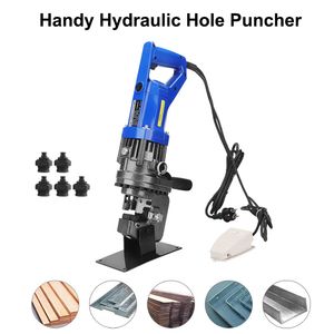 Handy Hydraulic Hole Puncher Electric Drilling Machine Angle Steel Thickness 8mm 110V/220V For Steel Angle Steel Iron Aluminum Plate MHP-20