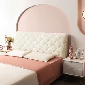 Mattress Pad Plush Velvet Bed Headboard Cover Thicken Elastic Solid Color Bed Head Cover Luxury Full Piece Anti-Dust Bed Back Protector Cover 230222