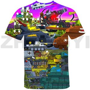 Erkekler Tshirts Tanklar Dünyası 3D Baskı Tshirts Gerand Game Cartoon Sweatshirt Yıl Hediyesi Çocuklar İçin Erkekler Giyim Sokak Giyim Kadınları 230221