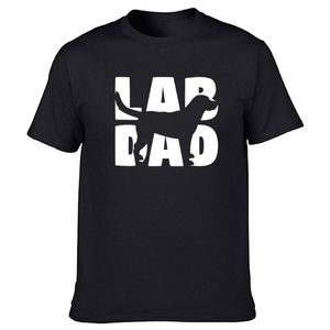 Erkekler T Shirts Lab Dad Labrador Retriever için Köpek Babaları Grafik Pamuk Sokak Giyim Kısa Kol O-Neck Doğum Günü T-Shirtmen