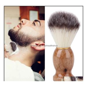 Макияж кисти инструменты аксессуары здоровья красоты Badger Hair Hair Mens Brash rate Barber Salon Мужчина для лица Борода чистка DH5WD Delive DHDW4