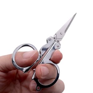 Folding Scissors Pocket Travel SmallCrafts Sharp Blade Emergency Mini Foldable Travel Embroidery Scissor Thread Tailor Scissors