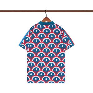 Erkekler Tasarımcı Polo Gömlek Erkek Kadınlar Tam Vücut Baskı Yaka Kısa Kollu Yaz Gömlek Erkek Tişört