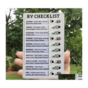 Инструменты для очистки автомобилей Портативный контрольный список RV.
