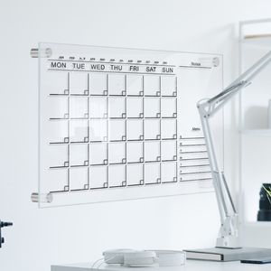 Корпус инструментов четкий акриловый еженедельный календарь для списка доски 7 -дневной планировщик для планирования еды списки покупок 230105