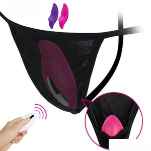 Diğer Sağlık Güzellik Ürünleri 10 Hız Giyilebilir Klitoral Stimator Panties Titreşimli Yumurta Görünmez Kablosuz Uzaktan Kumanda Vibratör AD DHF3A