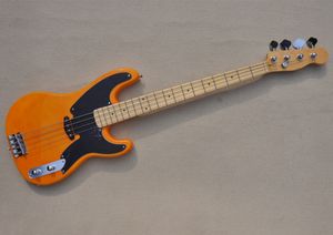 Factory Custom 4 Strings Electric Bass Guitar with Maple Fingerboard Can be customized