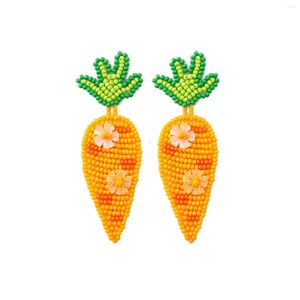 Серьги с серьгами пасхальные тематические ушные капли морковки в форме семя