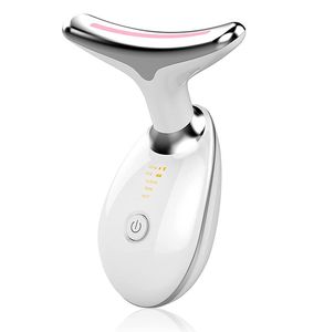 Firming Massage Device for Neck Face Double Chin Reducer Vibration Massager 3 in 1 Portable Face Massager for Skin Care Improve Firm Tightening and Smooth