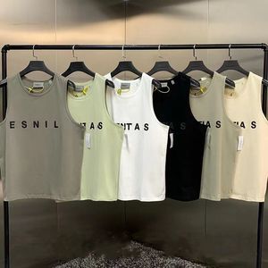 Tasarımcı SİS Yüksek Kaliteli erkek T-Shirt Kolsuz Yelek Moda Saf Pamuk Spor Koşu Spor Yaz Gevşek Yelek