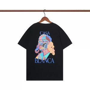 Erkek Tasarımcı Kazablanka T Shirt Moda Erkekler Sıradan T-Shirts Man Giyim Sokak Tasarımcı Tişörtleri Tenis Kulübü Şortlu Kılıf Giysileri Lüks Gömlek Us Boyut