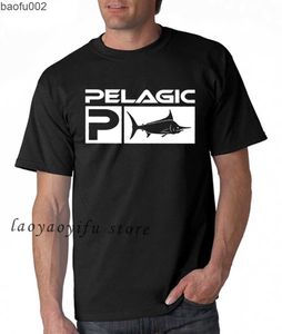 Мужские футболки мужчины летняя модная футболка Пелагическая рыбалка водная графическая графическая футболка мужские ретро-топы Hombre негабаритная футболка мужская одежда рубашки W0224