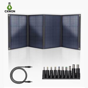 Mochila solar dobrável 100W Kit de painel solar portátil IP66 com módulo de eficiência de saída MC-4 22% para acampamento ao ar livre