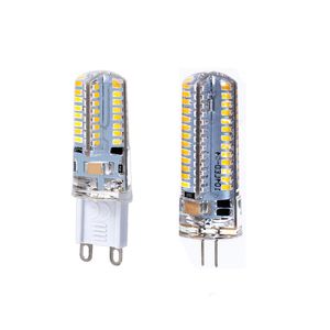 G9 G4 3W 4W 4W 5W 6W LED ampuller mısır kristal ışığı DC12V /AC 110V 220V COB LED ampul avizesi 24LED 32LED 48LED 64LEDS Kristal Lambalar