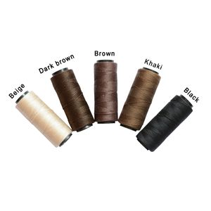 3 Rolls 5 Rolls Hair Weaving Threads With 4 pcs C Curved Needles Wig Making Tools Sewing Thread