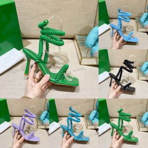 Проводные растягивающие сандалии Женщины римские летние на высоких каблуках. Платье для вечеринок темно -синий зеленый крест -ремешок повседневный пляж Отсухой