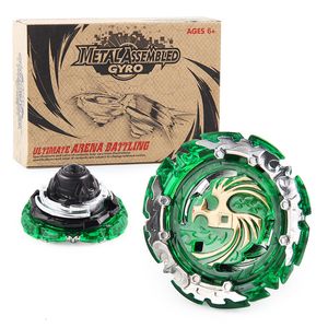 Dönen En İyi Orijinal 4D Burst Beyblades Yeşil Phoenix B143-04 Mini Plastik Montaj GT Beyblades Stadyum Metal Füzyon 230225