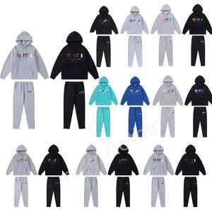 Mens Designer Trapstar Hoody and Pants Brand Luxury Tracksuit Autum Sports Suit Man Sleeve Long Hooded Mens Womens Fashion Sport Gym Tops Clothing Clothing