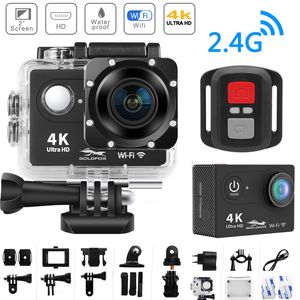 Sport-Action-Videokameras H9R Ultra HD 4K WiFi-Fernbedienung Aufnahme-Camcorder DVR DV go Wasserdicht pro Mini-Helm 230225