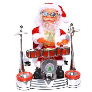 Toy Walkie Talkies Moonbiffy Elektrikli Noel Baba Piyano Müzik Bebeği Oynuyor Noel Dekorasyonları Çocuk Hediye Oyuncaklar Elektrik Band 230225