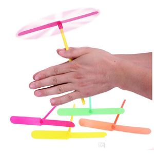 Led Flying Toys Novelty Plastic Bamboo Dragonfly Propeller Outdoor Helicopter For Kids Small Gift Party Favors Children Drop Deliver Dhes0