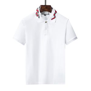 2023 Летняя мужская футболка вышивка змеи Pure Cotton Gear