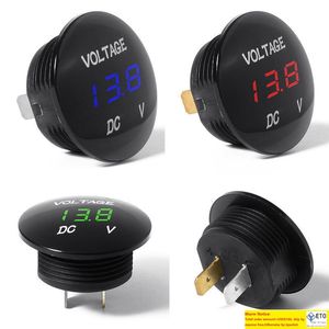 Светодиодный DC Car Motorcycle Digital Display Volttereter Volt Lauge Meter Swist и System System DHL UPS