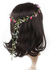 H07 Seaside Bride Çiçek Çelenk Saç Band Headdress Beach Head Band'ın Koreli Versiyonu