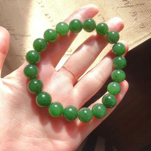 Странд круглый зеленый хетиан Джейдский браслет / Натуральный Jaspers драгоценный камень драгоценный камень для женщины подарок оптом!