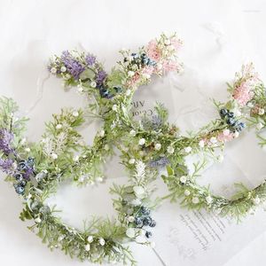 Cabeças de cabeça lilás flores românticas Artifical Wedding Wedding Bride Hair Accessories Casamento Dama de honra