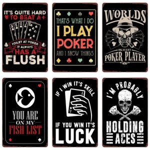 Ben böyle yaparım sanat boyama Poker Oynuyorum Vintage Metal Teneke Tabelalar Blöf Komik Sanat Posteri Oyun Kartı Plak Ev Bar Cafe Casino Duvar Dekorasyonu Boyut 30X20cm w02
