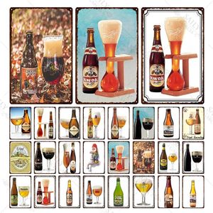 Pintura de metal de placa de cerveja Pintando sinais decorativos vintage Wall Bar Home Restaurant Kitchen Man Cave Decor Vintage 30x20cm W03