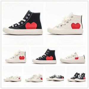 classico casual bambini 1970 scarpe di tela stella sneaker mandrino 70 mandrini anni '70 bambini neonati neonati grandi occhi piattaforma a forma di cuore rosso congiuntamente nome T1A6 #