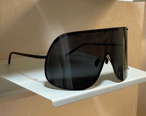 Óculos de sol de máscara de tamanho grande preto para homens homens enrolam óculos esportivos de óculos esportivos Occhiali da sola sola UV400 Eyewear com caixa