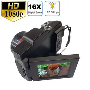 Цифровые камеры 16x Zoom Full HD1080p Professional 1080p HD Видеомеалка Vlog High Definition 230227