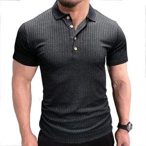 Camisas de pólo de polos masculinas Menas de manga curta Camisa de verão Casual Casual Men Work Use Breathe Lightweight Fin Shirt 230228