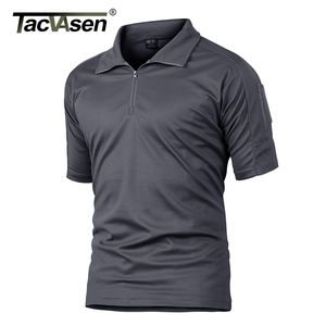 Erkek Tişörtleri Tacvasen Yaz Kısa Kollu Hızlı Kuru Polos T-Shirts Erkekler Askeri Taktik Savaş Tee Fil Team Work Yürüyüş Spor Golf Tops 230228