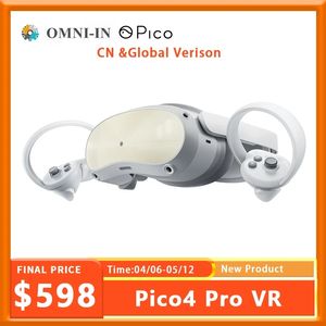 PICO4 Pro VR Gözlük All-One Makinesi 8+512G Göz izleme yüz ifadesi yakalama 6dof uzamsal Pico 4 Pro kulak seti