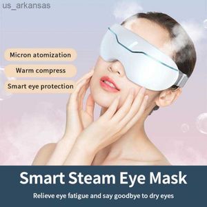 Elektrikli Buharlı Göz Masajı Akıllı Zamanlı Sabit Sıcaklık Sıcak Sıkıştırma Yorgunluk ve Koyu Daireler Uykuyu İyileştirir L230523