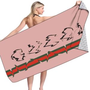 Tasarımcı plaj havlusu 160x80cm moda mektup basılı kadınlar ev banyo toptan mikrofiber kız uzun banyo havluları hediye en kaliteli