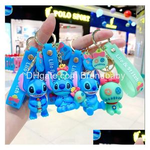 Jewelry Cute Animation Stitch Keychain Different Design Pvc Key Ring Accessories Drop Delivery Baby Kids Maternity Ot5Mt