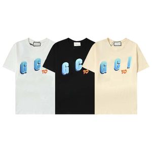 T-shirt de luxo masculina e feminina designer curto verão moda casual hip-hop tendência de camisetas de grife de alta qualidade