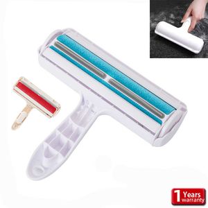Lint Rollers Brushes Pet Hair Roller Remover Lint Brush 2Way Dog Cat Comb Tool Convenient Cleaning Dog Cat Fur Brush Base Home Furniture Sofa Clothe Z0601