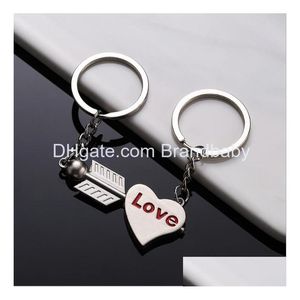 Подарок любителей ювелирных изделий Love Heart Lock Key Metal Keyring